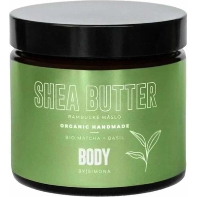 Beauty By Simona Bio Matcha organické ručně vyráběné bambucké máslo s bazalkou 250 ml – Zboží Mobilmania