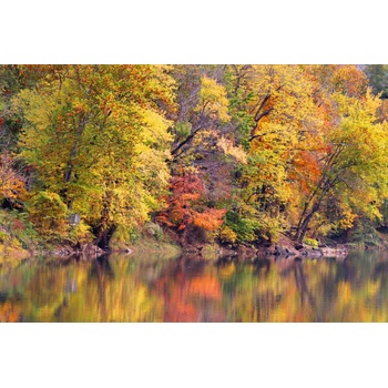 DIMEX ART s. r. o Флизелинов фототапет отражение на есенен пейзаж 375 x 250 см