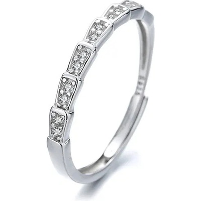 Majya Stříbrný nastavitelný prsten s kamínkem ANTONELLA 10335