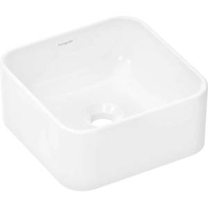 Hansgrohe Xuniva Q - Умивалник за монтаж върху плот, 30x30 см, без преливник, бял 60167450 (60167450)