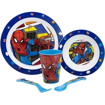 Stor Комплект за хранене Stor - Micro, Spiderman Midnight Flyer, 5 части (74750)