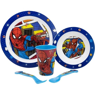 Stor Комплект за хранене Stor - Micro, Spiderman Midnight Flyer, 5 части (74750)