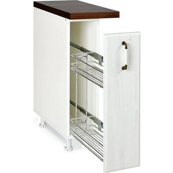 Matis Кухненски шкаф долен бутилиера rustic d20 бял