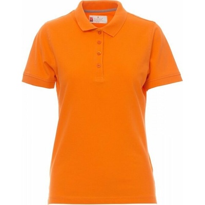 Payperwear Dámská polokošile Venice se žebrovaným límečkem a manžety Oranžová
