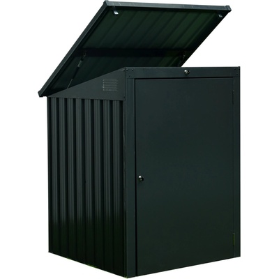 Floraworld Box na 1 smetiaku 104 x 101 x 134/113 cm antracitová