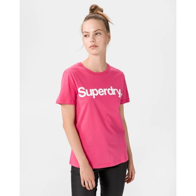 SuperDry Flock Тениска SuperDry | Rozov | ЖЕНИ | S