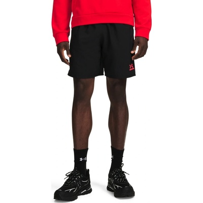Under Armour Tech Sport Short Black Racer Red Racer Red