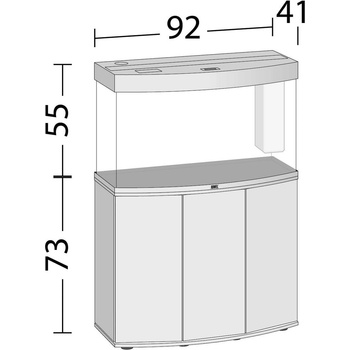 Juwel Vision LED 180 akvarijní set bílý 180 l