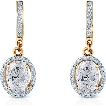 SAVICKI Обеци Savicki: двуцветно злато, лабораторни диаманти