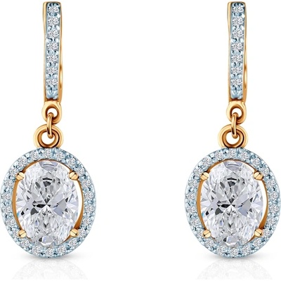 SAVICKI Обеци Savicki: двуцветно злато, лабораторни диаманти