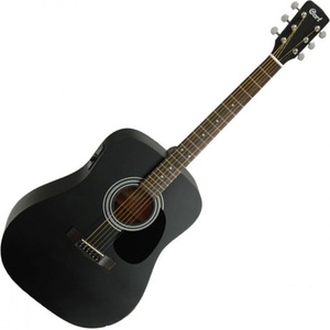 Cort AF510E Black Satin Електро-акустична китара Дреднаут
