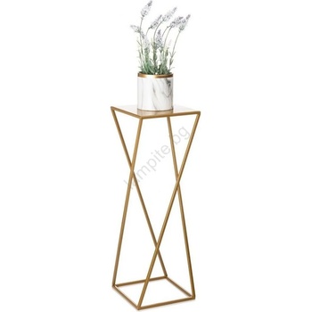 Image 1 of HowHomely Стойка за цветя 70x24 см златист (DD0284)