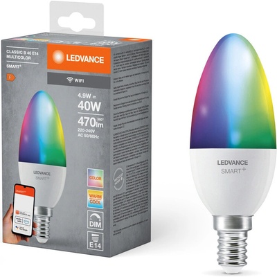 SMART LED CLASSIC B 40 E14 MULTICOLOR 4,9 W RGBW stmievateľná