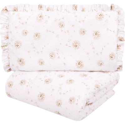 Sensillo Бебешки спален комплект от 2 части Sensillo - Бежови глухарчета, 100 х 135 cm (SILLO-437948)