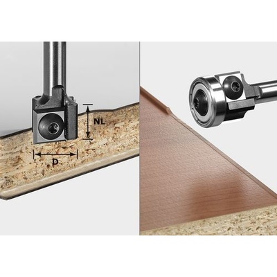 Festool S8 HW D19 12x12 KL OFK Lícovací fréza HW s výměnnými břity 499806