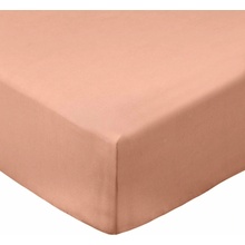 Bianca Cotton Percale prostěradlo oranžové červené hnědé 150x200