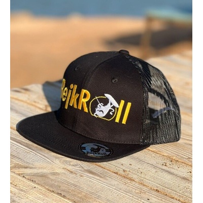 BejkRoll Snap Trucker Black rovné logo