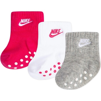 Nike Чорапи Nike Grippy Sock 3pk Baby - Rush Pink