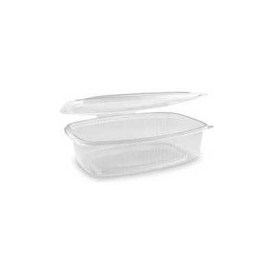 Plastová miska oválná průhledná s víčkem 1500 ml (PP) (25 ks)