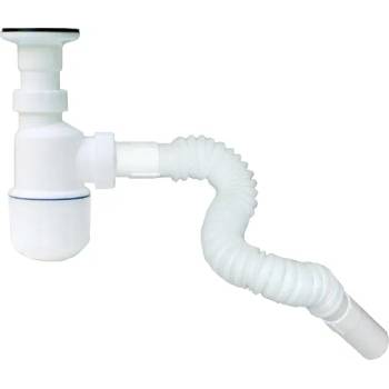 Image 1 of AQUASTO СИФОН БУТИЛКОВ ПЛАСТМАСОВ С ВИТЛО И ГОФРА 1 1/4 АКВАСТО (58378)