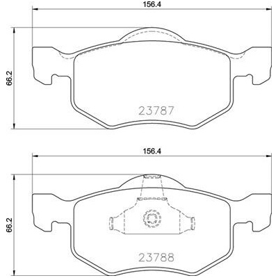 Sada brzdových destiček, vždy 4 kusy v sadě BREMBO P 24 219 (P24219)