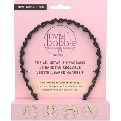!!!! Invisibobble Nastaviteľná čelenka do vlasov Hair halo True Dark Sparkle