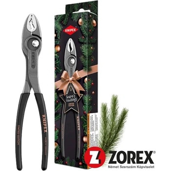 KNIPEX Клещи за плъзгащи се съединения KNIPEX TwinGrip, универсални, регулируеми, 200 мм, коледна лимитирана серия 82 01 200 S02 (82 01 200 S02)