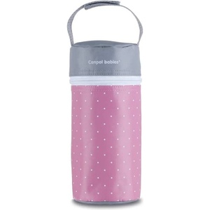 Canpol babies Термоопаковка за шише Canpol - Polka Dot, Розова (69/009_pin)
