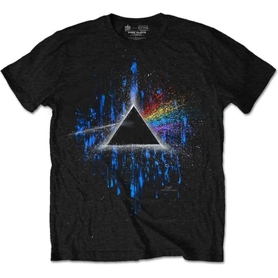 Pink Floyd Dark Side of the Moon Blue Splatter Black M Риза (GDAPFTS01MB02)