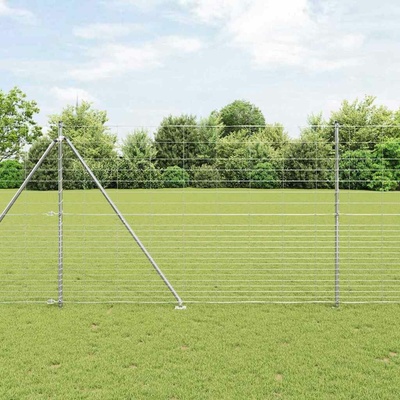 vidaXL Svařované drátěné ploty s hroty 25 x 1,6 m Pozinkovaná ocel