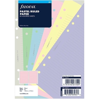 Filofax Pastelové linkované papíry - náplň do diářů A5