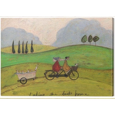 Obraz na plátne Sam Toft - Taking the Ducks Home, 2 - 80×60 cm