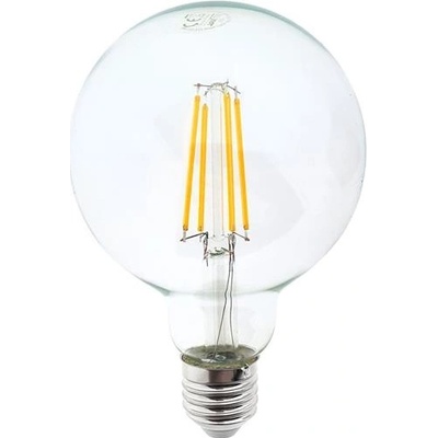 Trixline žiarovka Filament E27 8W biela teplá G95