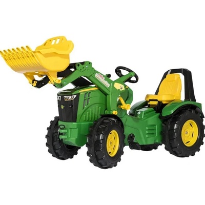 Rolly Toys John Deere Šľapací Traktor 8400R R65107 X Trac s predným nakladačom a brzdou