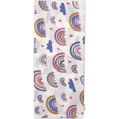 Baby Nellys Tetra Premium 70 x 80 Dúha ružovo/modrá