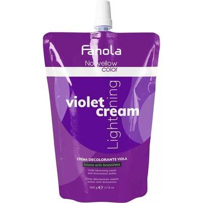 Fanola No Yellow Color Виолетов изсветляващ крем за коса, 500 g