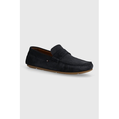 Tommy Hilfiger Велурени мокасини Tommy Hilfiger CASUAL SUEDE DRIVER в тъмносиньо FM0FM04998 (FM0FM04998)