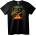 NOONEBRAND Тениска AEROS Изгорели черепи - M, Black
