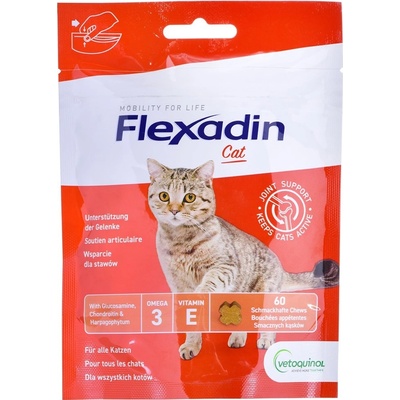 Vetoquinol Flexadin Cat žuvacie tablety pre mačky 60 ks