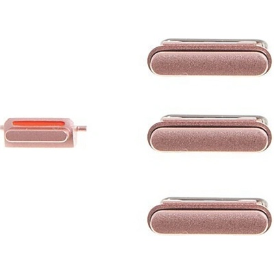AppleMix Sada bočných tlačidiel pre Apple iPhone 6S Plus (Power + Volume + Mute) - Rose Gold - Kvalita A+
