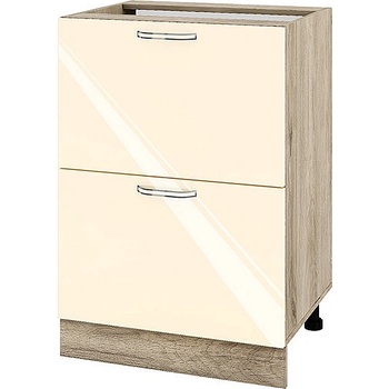 ИРИМ Долен кухненски шкаф Сити АРФ-Бежово гланц-05-44 60 см