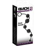 Black Velvets Silicone Intimate Bead Chain 40cm Black Flexible Design