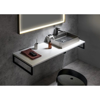 Sapho Plato deska Rockstone 90 x 2,4 x 50 cm bílá mat PL090-0101 – Zboží Dáma
