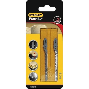 Stanley FATMAX Profesionální pilové listy pro přímočarou pilu do dřeva a jiných materiálů STA25582