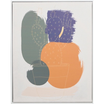 Giftdecor Obraz s motivem kruhů SOLARA, 40 x 70 cm, bílý rám vícebarevná