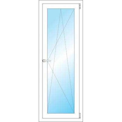 OKNA HNED Plastové okno 50x138 cm bílé otevíravé a sklopné pravé