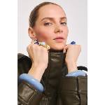 BERRIES пръстен дамски от позлатено сребро с емайл Viva Blueberry XL Ring (PVDB15)
