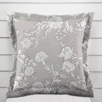 Biante M-021 s lemom zámocké kvety na sivobéžovom 50 x 50 cm