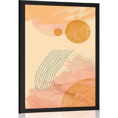 Plakát moderní vzory Peach Fuzz - 40x60 no frame