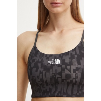 The North Face Спортен сутиен The North Face Flex Light в сиво с десен NF0A89567OP1 (NF0A89567OP1)